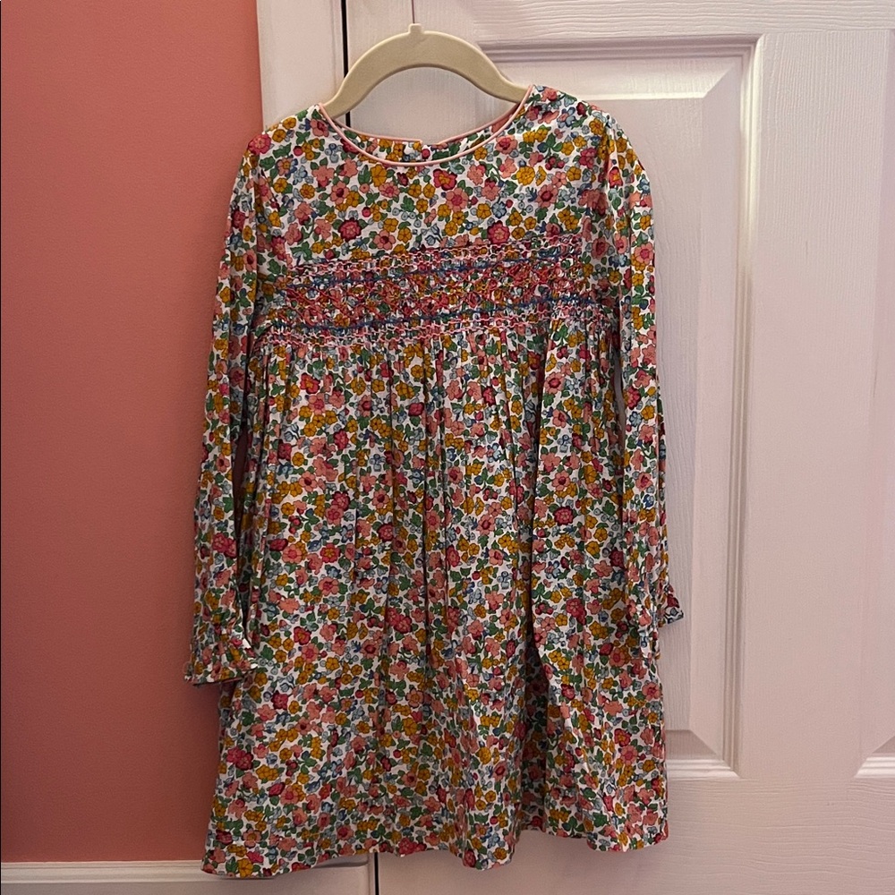 Mini Boden Floral Cotton Kids Dress